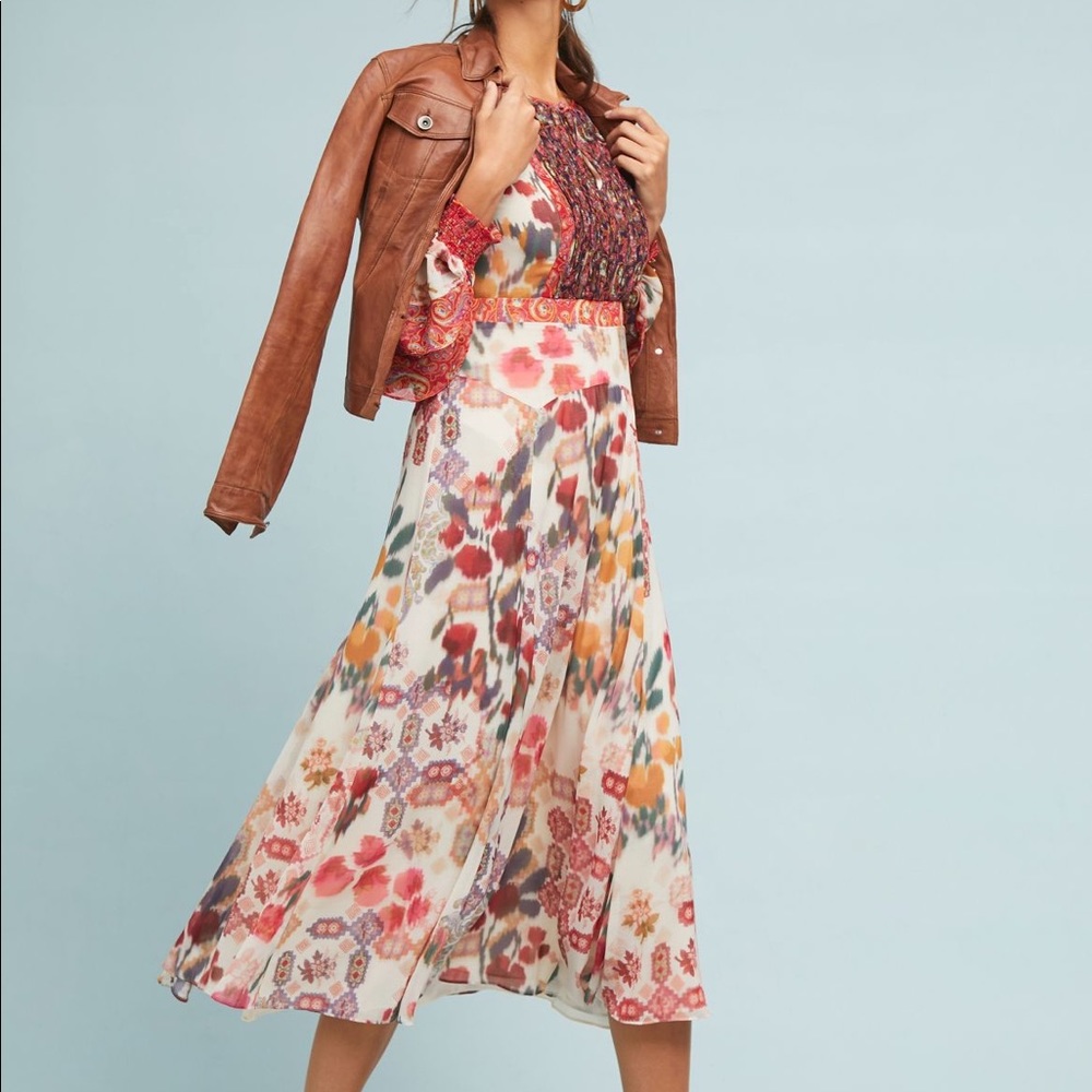 Anthropologie Akemi + Kim Alari Ruffle Dress